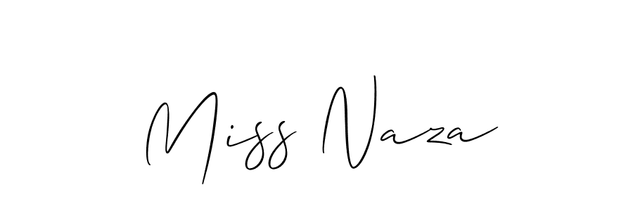Allison_Script is a professional signature style that is perfect for those who want to add a touch of class to their signature. It is also a great choice for those who want to make their signature more unique. Get Miss Naza name to fancy signature for free. Miss Naza signature style 2 images and pictures png