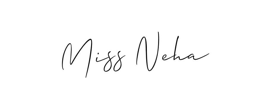 The best way (Allison_Script) to make a short signature is to pick only two or three words in your name. The name Miss Neha include a total of six letters. For converting this name. Miss Neha signature style 2 images and pictures png