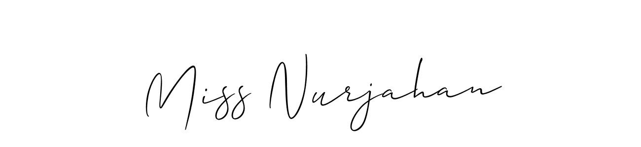 You can use this online signature creator to create a handwritten signature for the name Miss Nurjahan. This is the best online autograph maker. Miss Nurjahan signature style 2 images and pictures png
