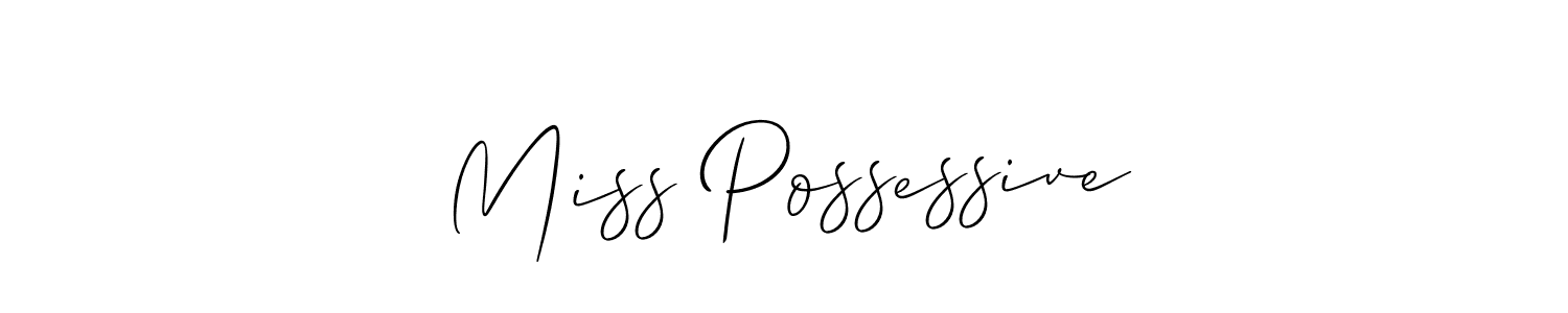 How to make Miss Possessive name signature. Use Allison_Script style for creating short signs online. This is the latest handwritten sign. Miss Possessive signature style 2 images and pictures png