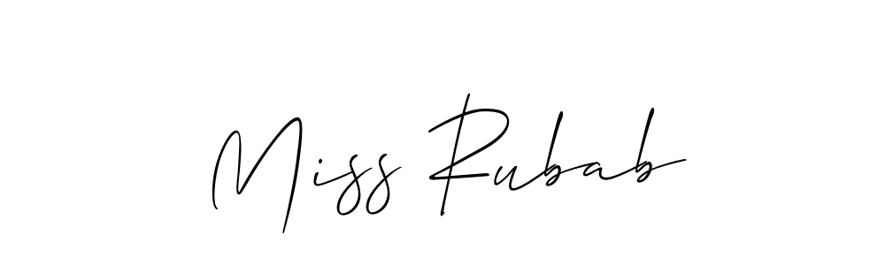 Make a beautiful signature design for name Miss Rubab. Use this online signature maker to create a handwritten signature for free. Miss Rubab signature style 2 images and pictures png