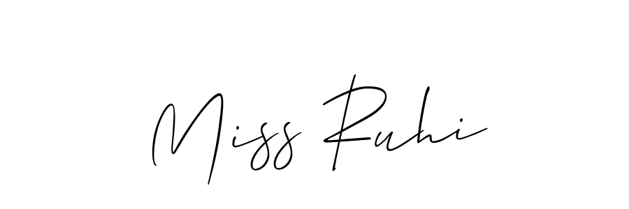 You should practise on your own different ways (Allison_Script) to write your name (Miss Ruhi) in signature. don't let someone else do it for you. Miss Ruhi signature style 2 images and pictures png