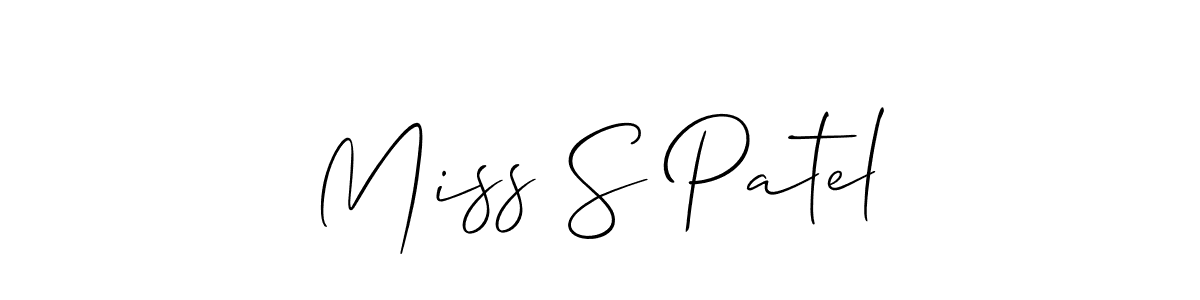 Here are the top 10 professional signature styles for the name Miss S Patel. These are the best autograph styles you can use for your name. Miss S Patel signature style 2 images and pictures png