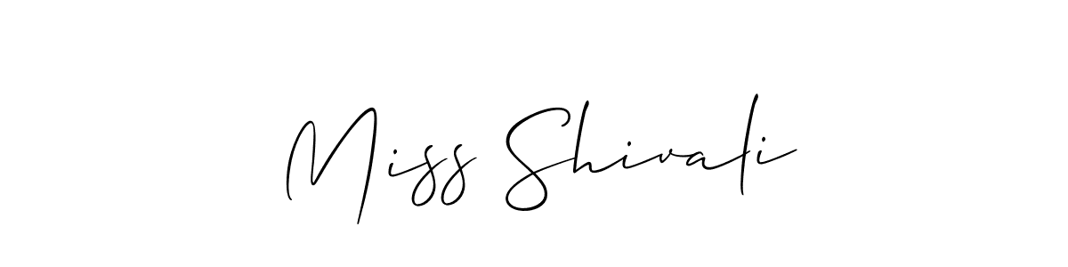Make a beautiful signature design for name Miss Shivali. Use this online signature maker to create a handwritten signature for free. Miss Shivali signature style 2 images and pictures png