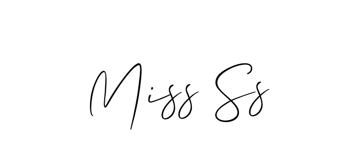 Similarly Allison_Script is the best handwritten signature design. Signature creator online .You can use it as an online autograph creator for name Miss Ss. Miss Ss signature style 2 images and pictures png