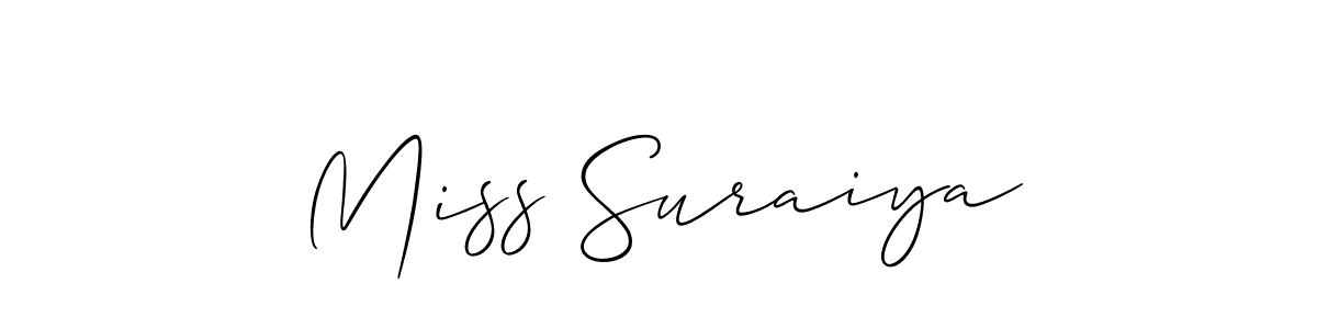 This is the best signature style for the Miss Suraiya name. Also you like these signature font (Allison_Script). Mix name signature. Miss Suraiya signature style 2 images and pictures png