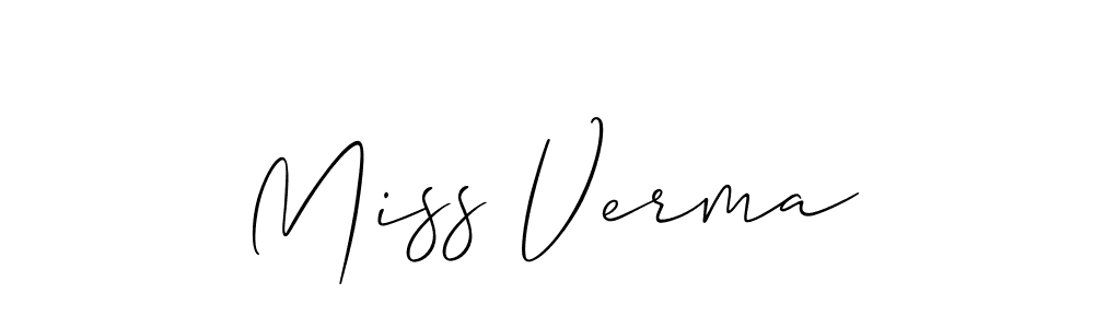 Once you've used our free online signature maker to create your best signature Allison_Script style, it's time to enjoy all of the benefits that Miss Verma name signing documents. Miss Verma signature style 2 images and pictures png