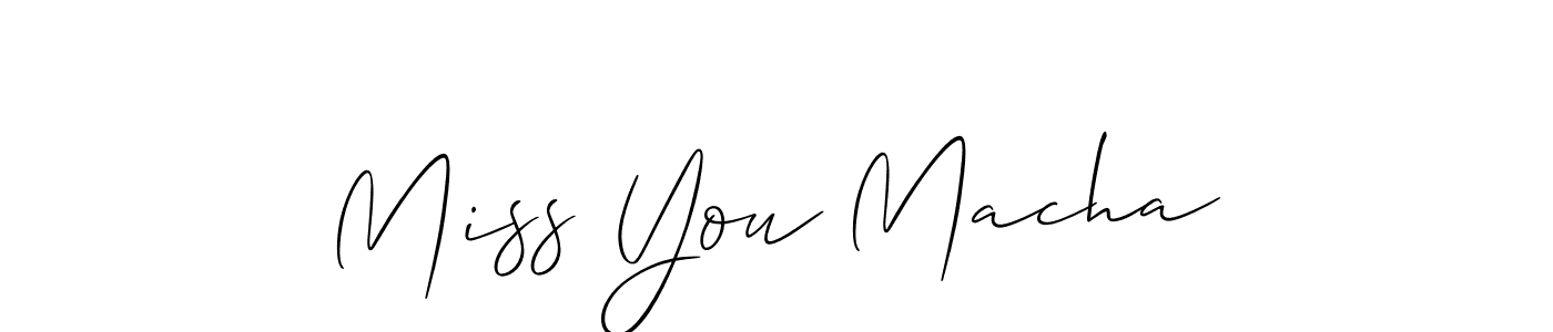 Similarly Allison_Script is the best handwritten signature design. Signature creator online .You can use it as an online autograph creator for name Miss You Macha. Miss You Macha signature style 2 images and pictures png