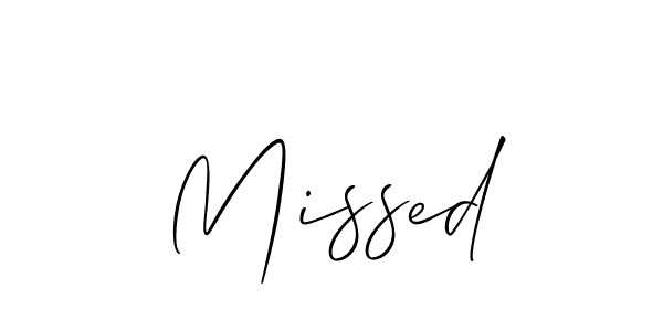Make a beautiful signature design for name Missed. Use this online signature maker to create a handwritten signature for free. Missed signature style 2 images and pictures png
