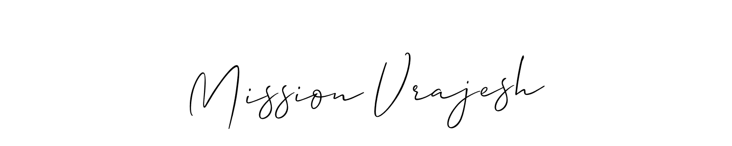 Make a beautiful signature design for name Mission Vrajesh. Use this online signature maker to create a handwritten signature for free. Mission Vrajesh signature style 2 images and pictures png