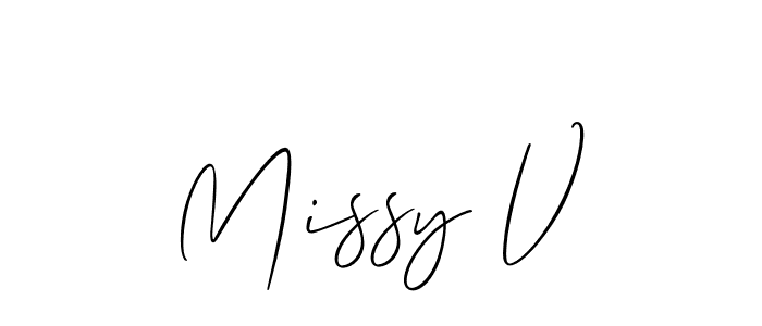 Once you've used our free online signature maker to create your best signature Allison_Script style, it's time to enjoy all of the benefits that Missy V name signing documents. Missy V signature style 2 images and pictures png