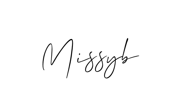 Make a beautiful signature design for name Missyb. Use this online signature maker to create a handwritten signature for free. Missyb signature style 2 images and pictures png