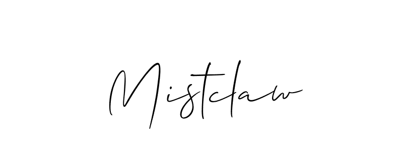 Once you've used our free online signature maker to create your best signature Allison_Script style, it's time to enjoy all of the benefits that Mistclaw name signing documents. Mistclaw signature style 2 images and pictures png