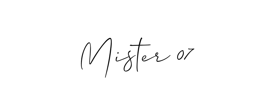 You can use this online signature creator to create a handwritten signature for the name Mister 07. This is the best online autograph maker. Mister 07 signature style 2 images and pictures png