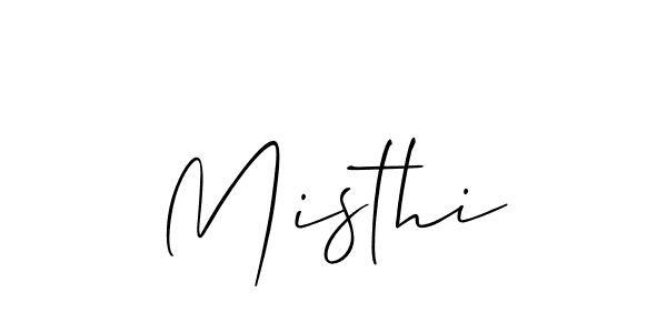 How to make Misthi name signature. Use Allison_Script style for creating short signs online. This is the latest handwritten sign. Misthi signature style 2 images and pictures png