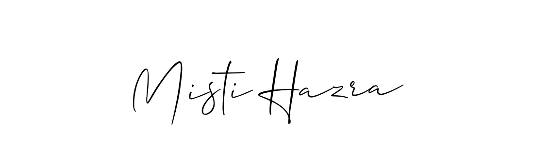 How to make Misti Hazra signature? Allison_Script is a professional autograph style. Create handwritten signature for Misti Hazra name. Misti Hazra signature style 2 images and pictures png