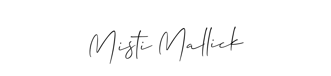 Also You can easily find your signature by using the search form. We will create Misti Mallick name handwritten signature images for you free of cost using Allison_Script sign style. Misti Mallick signature style 2 images and pictures png