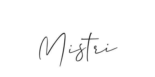 Create a beautiful signature design for name Mistri. With this signature (Allison_Script) fonts, you can make a handwritten signature for free. Mistri signature style 2 images and pictures png