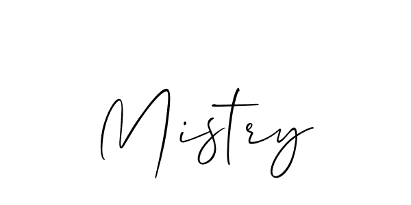 Use a signature maker to create a handwritten signature online. With this signature software, you can design (Allison_Script) your own signature for name Mistry. Mistry signature style 2 images and pictures png