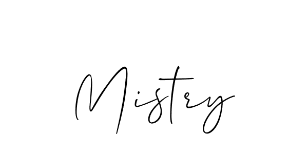 How to make Mistry signature? Allison_Script is a professional autograph style. Create handwritten signature for Mistry name. Mistry signature style 2 images and pictures png