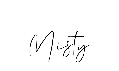 How to make Misty signature? Allison_Script is a professional autograph style. Create handwritten signature for Misty name. Misty signature style 2 images and pictures png