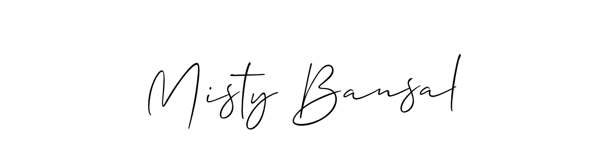 Once you've used our free online signature maker to create your best signature Allison_Script style, it's time to enjoy all of the benefits that Misty Bansal name signing documents. Misty Bansal signature style 2 images and pictures png