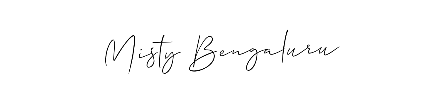 How to make Misty Bengaluru name signature. Use Allison_Script style for creating short signs online. This is the latest handwritten sign. Misty Bengaluru signature style 2 images and pictures png