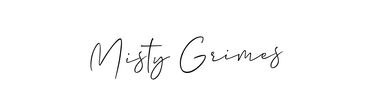 Allison_Script is a professional signature style that is perfect for those who want to add a touch of class to their signature. It is also a great choice for those who want to make their signature more unique. Get Misty Grimes name to fancy signature for free. Misty Grimes signature style 2 images and pictures png