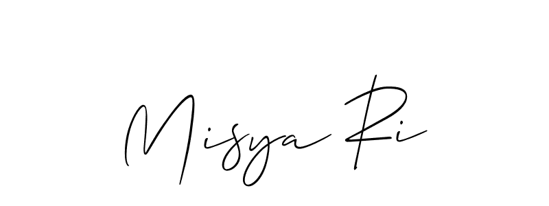 How to make Misya Ri signature? Allison_Script is a professional autograph style. Create handwritten signature for Misya Ri name. Misya Ri signature style 2 images and pictures png