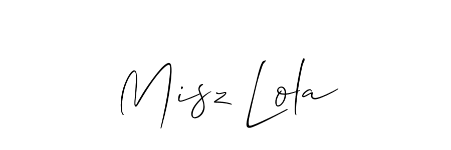 Make a beautiful signature design for name Misz Lola. Use this online signature maker to create a handwritten signature for free. Misz Lola signature style 2 images and pictures png