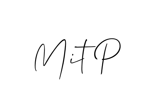 Also You can easily find your signature by using the search form. We will create Mit P name handwritten signature images for you free of cost using Allison_Script sign style. Mit P signature style 2 images and pictures png