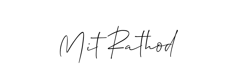 Also You can easily find your signature by using the search form. We will create Mit Rathod name handwritten signature images for you free of cost using Allison_Script sign style. Mit Rathod signature style 2 images and pictures png