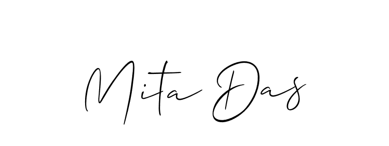 Also You can easily find your signature by using the search form. We will create Mita Das name handwritten signature images for you free of cost using Allison_Script sign style. Mita Das signature style 2 images and pictures png