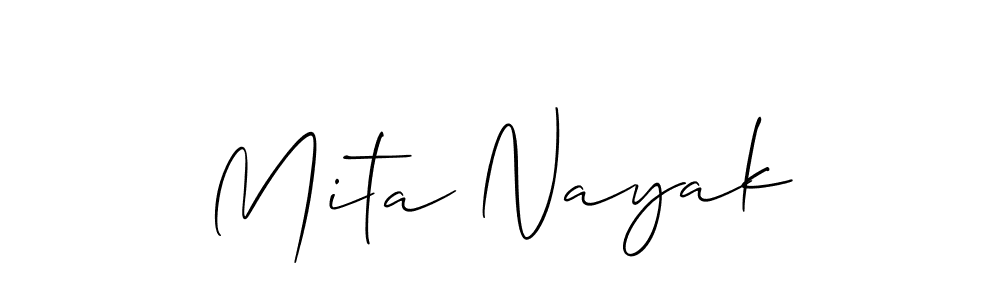 Make a beautiful signature design for name Mita Nayak. Use this online signature maker to create a handwritten signature for free. Mita Nayak signature style 2 images and pictures png
