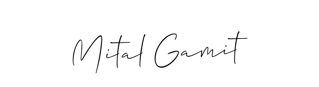 Best and Professional Signature Style for Mital Gamit. Allison_Script Best Signature Style Collection. Mital Gamit signature style 2 images and pictures png
