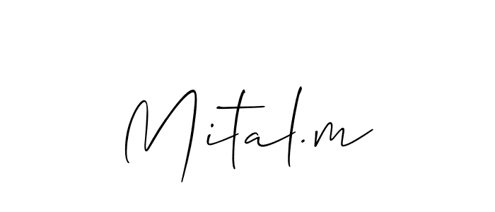 Make a short Mital.m signature style. Manage your documents anywhere anytime using Allison_Script. Create and add eSignatures, submit forms, share and send files easily. Mital.m signature style 2 images and pictures png