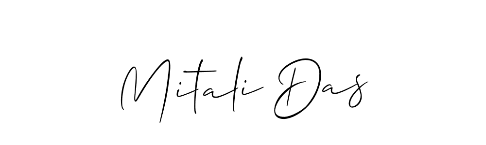 Make a short Mitali Das signature style. Manage your documents anywhere anytime using Allison_Script. Create and add eSignatures, submit forms, share and send files easily. Mitali Das signature style 2 images and pictures png