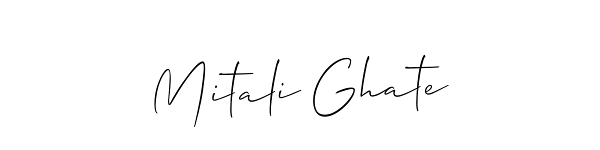 How to make Mitali Ghate signature? Allison_Script is a professional autograph style. Create handwritten signature for Mitali Ghate name. Mitali Ghate signature style 2 images and pictures png