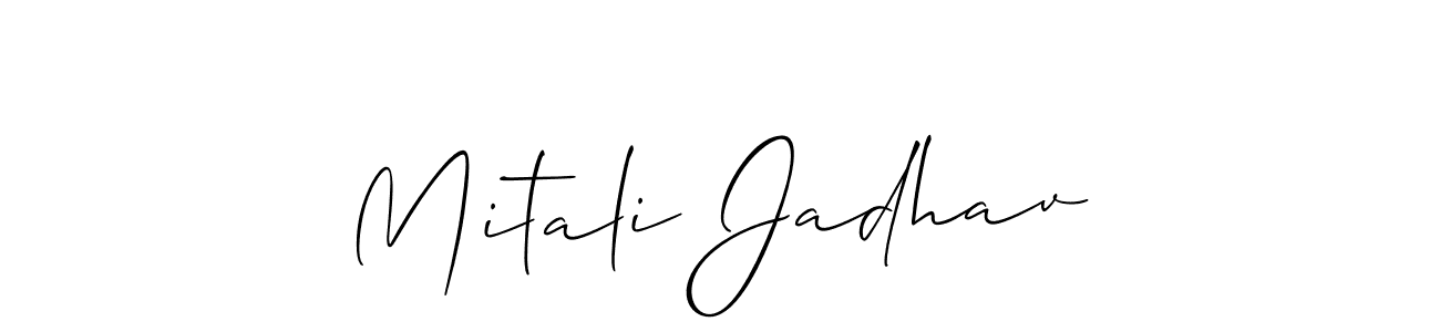 Make a beautiful signature design for name Mitali Jadhav. Use this online signature maker to create a handwritten signature for free. Mitali Jadhav signature style 2 images and pictures png