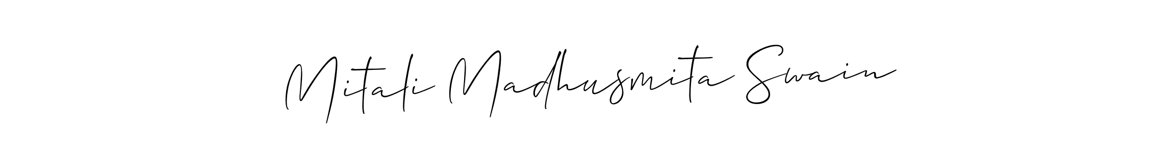 Design your own signature with our free online signature maker. With this signature software, you can create a handwritten (Allison_Script) signature for name Mitali Madhusmita Swain. Mitali Madhusmita Swain signature style 2 images and pictures png