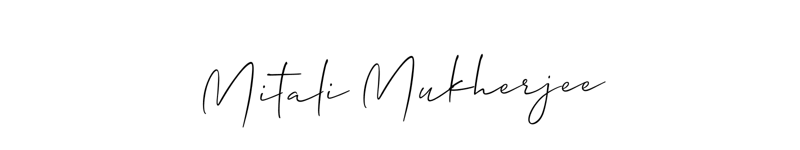 Also we have Mitali Mukherjee name is the best signature style. Create professional handwritten signature collection using Allison_Script autograph style. Mitali Mukherjee signature style 2 images and pictures png