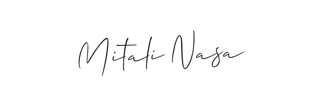 Best and Professional Signature Style for Mitali Nasa. Allison_Script Best Signature Style Collection. Mitali Nasa signature style 2 images and pictures png