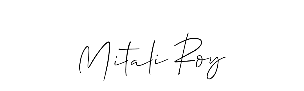 Create a beautiful signature design for name Mitali Roy. With this signature (Allison_Script) fonts, you can make a handwritten signature for free. Mitali Roy signature style 2 images and pictures png