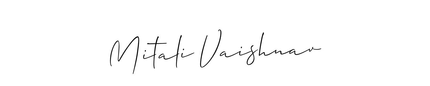 Also we have Mitali Vaishnav name is the best signature style. Create professional handwritten signature collection using Allison_Script autograph style. Mitali Vaishnav signature style 2 images and pictures png