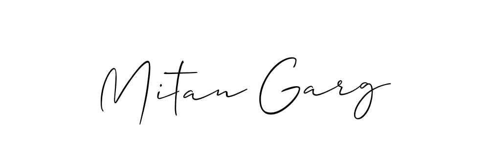 Similarly Allison_Script is the best handwritten signature design. Signature creator online .You can use it as an online autograph creator for name Mitan Garg. Mitan Garg signature style 2 images and pictures png