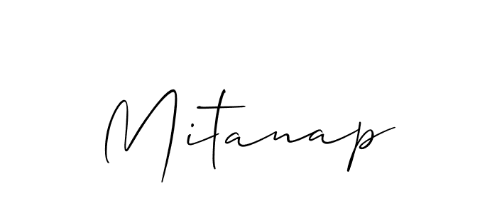 Similarly Allison_Script is the best handwritten signature design. Signature creator online .You can use it as an online autograph creator for name Mitanap. Mitanap signature style 2 images and pictures png