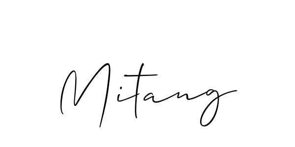You can use this online signature creator to create a handwritten signature for the name Mitang. This is the best online autograph maker. Mitang signature style 2 images and pictures png