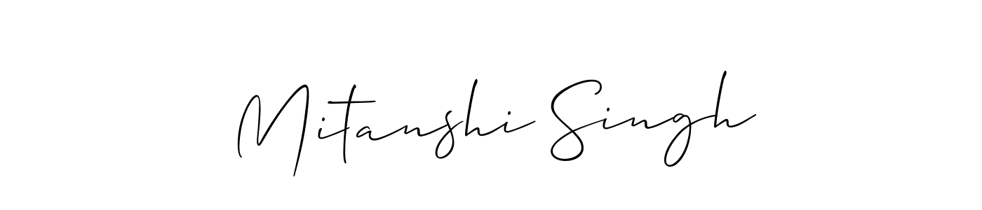 You should practise on your own different ways (Allison_Script) to write your name (Mitanshi Singh) in signature. don't let someone else do it for you. Mitanshi Singh signature style 2 images and pictures png