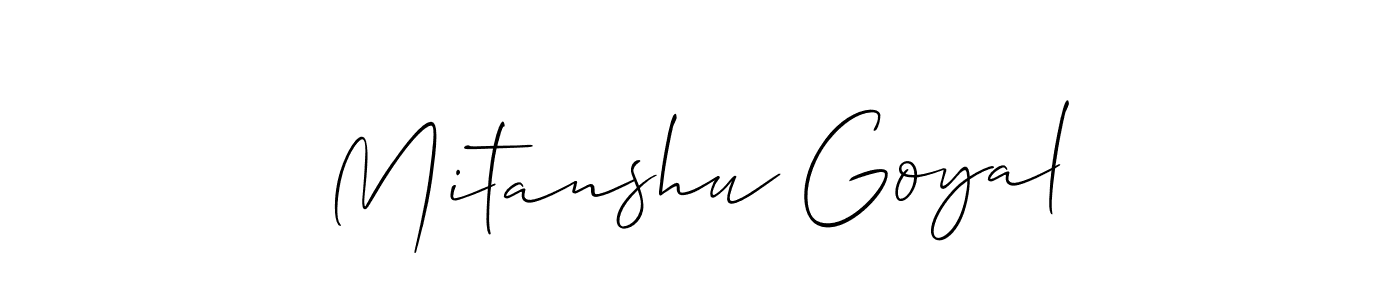 Best and Professional Signature Style for Mitanshu Goyal. Allison_Script Best Signature Style Collection. Mitanshu Goyal signature style 2 images and pictures png