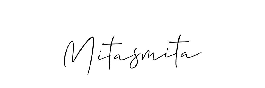 Also we have Mitasmita name is the best signature style. Create professional handwritten signature collection using Allison_Script autograph style. Mitasmita signature style 2 images and pictures png